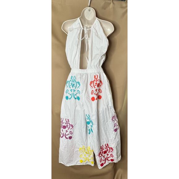 Something Navy Rainbow Jumpsuit S df1 - Picture 5 of 11